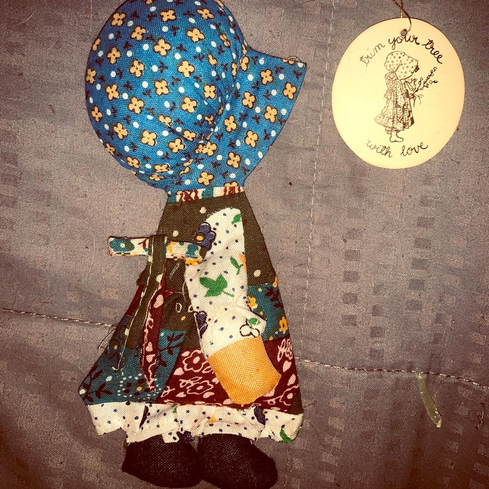 Vintage Holly Hobby Cloth Ornament Doll